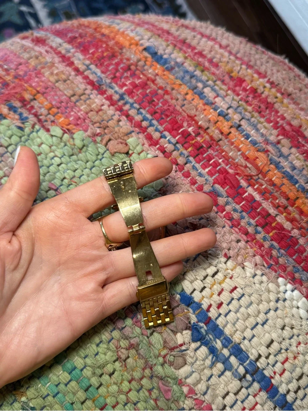 🌟 *LIKE NEW* Michael Kors Gold Crystal Diamond Bezel Watch (for‎ petite wrist)
